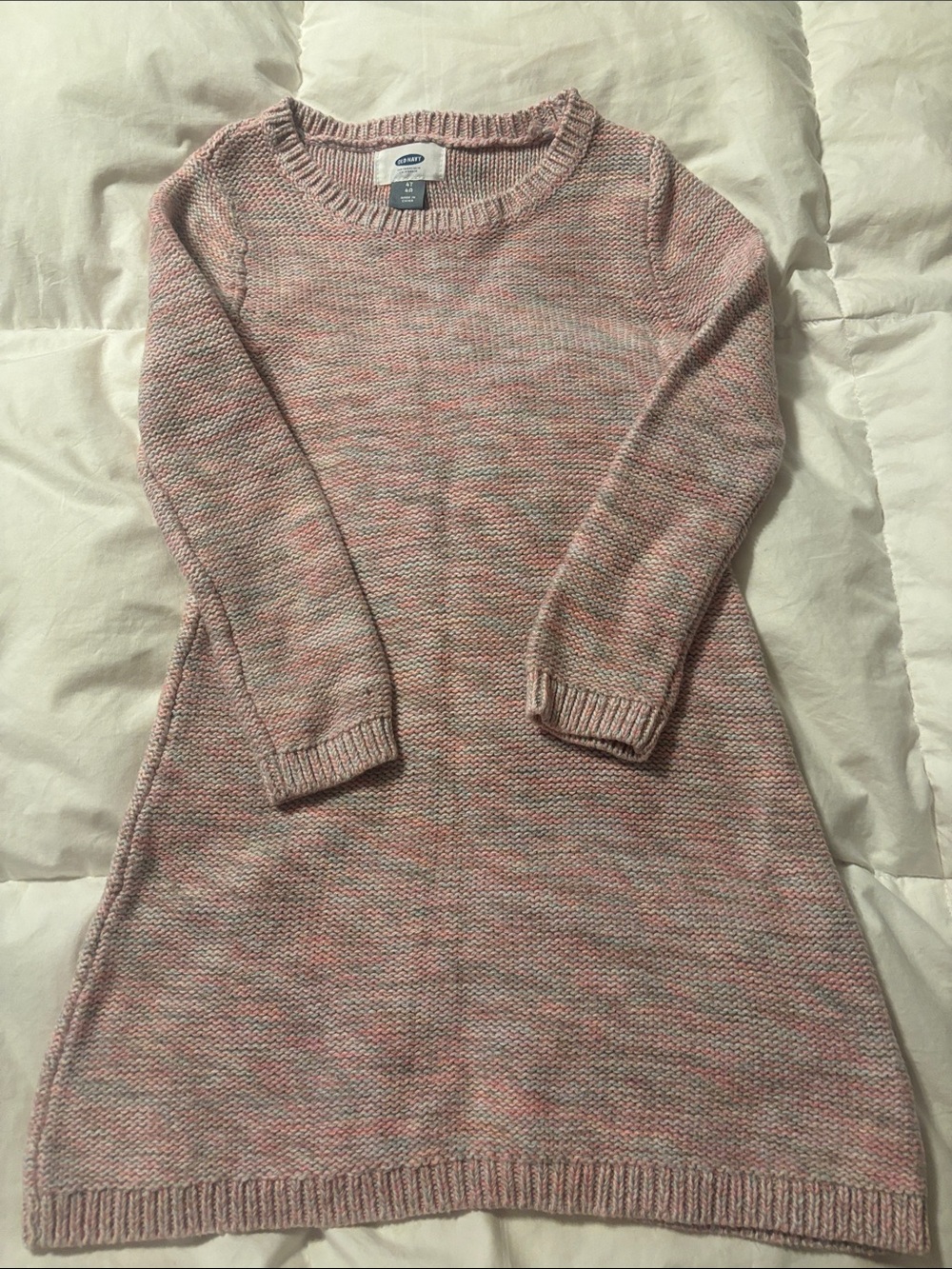 Old Navy Pink Marled Knit Dress